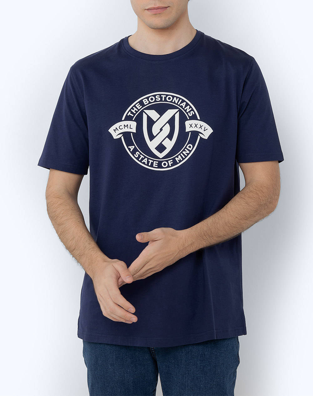 THE BOSTONIANS BLUZA T-SHIRT ALL HAIL LOGO REGULAR