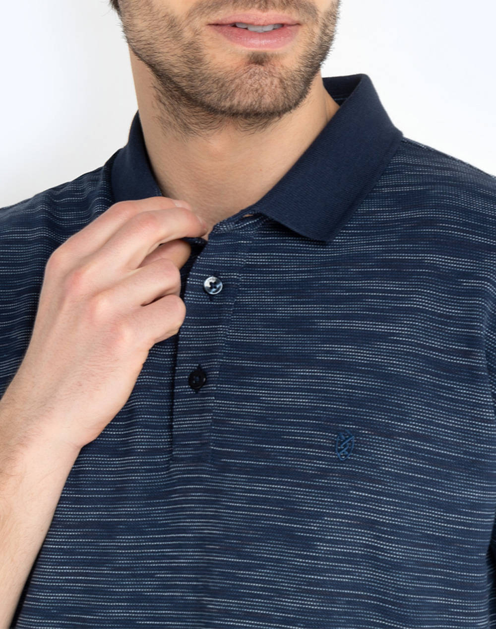 THE BOSTONIANS BLUZA POLO PIQUE CU SLUB REGULAR