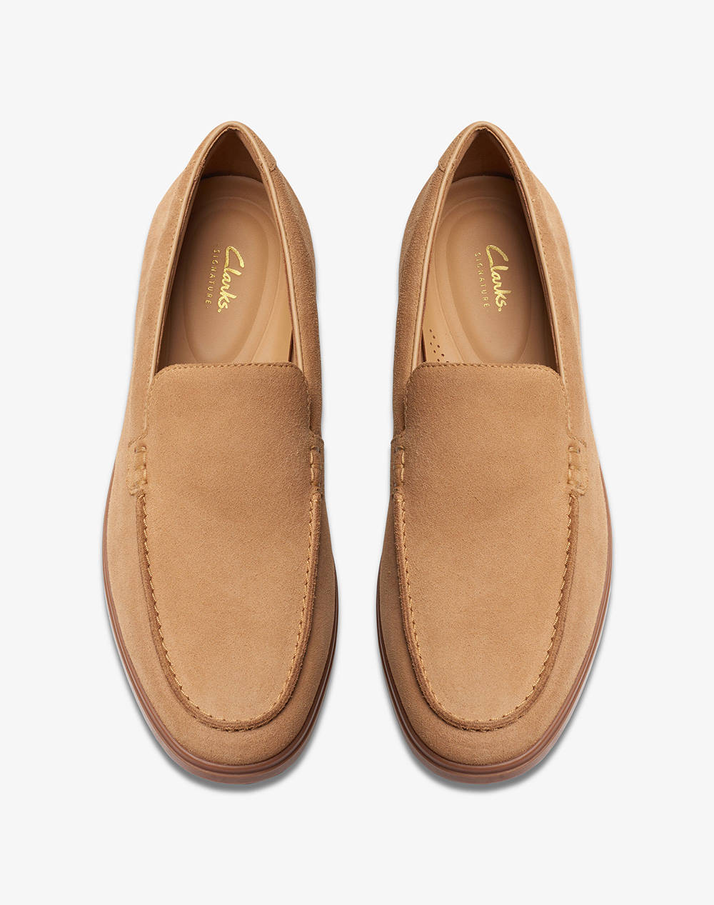 CLARKS Torford Easy Light Tan Suede