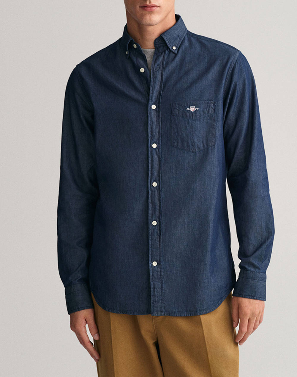 GANT CAMASA REG INDIGO BD