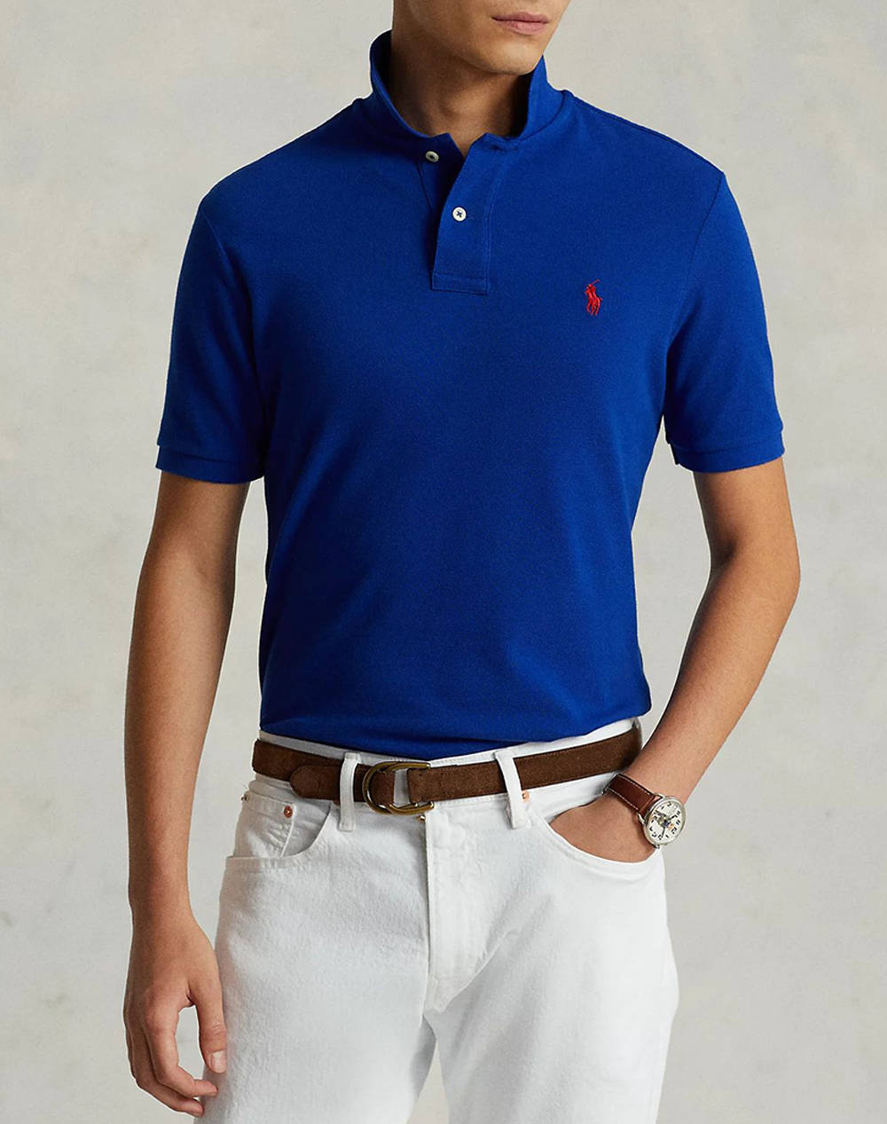 RALPH LAUREN SSKCSLIM1-SHORT SLEEVE-KNIT