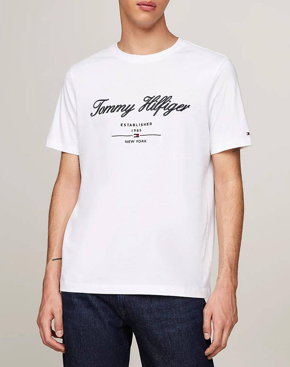 TOMMY HILFIGER SCRIPT LOGO TEE