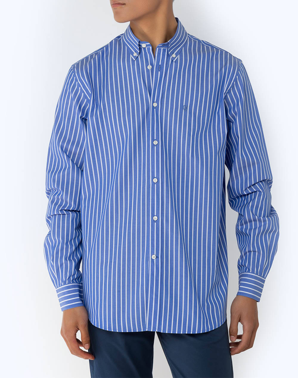 THE BOSTONIANS CAMASA ACORN POPLIN REGULAR FIT Stripe POPLIN Button-down Regular Fit