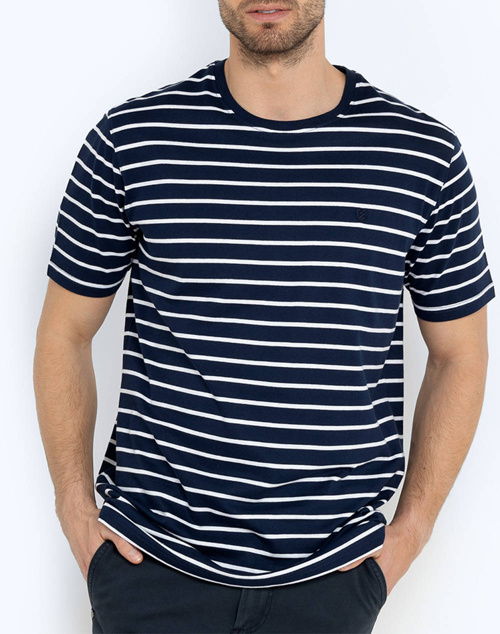 THE BOSTONIANS BLUZA ACORN T-SHIRT STRIPE REGULAR FIT