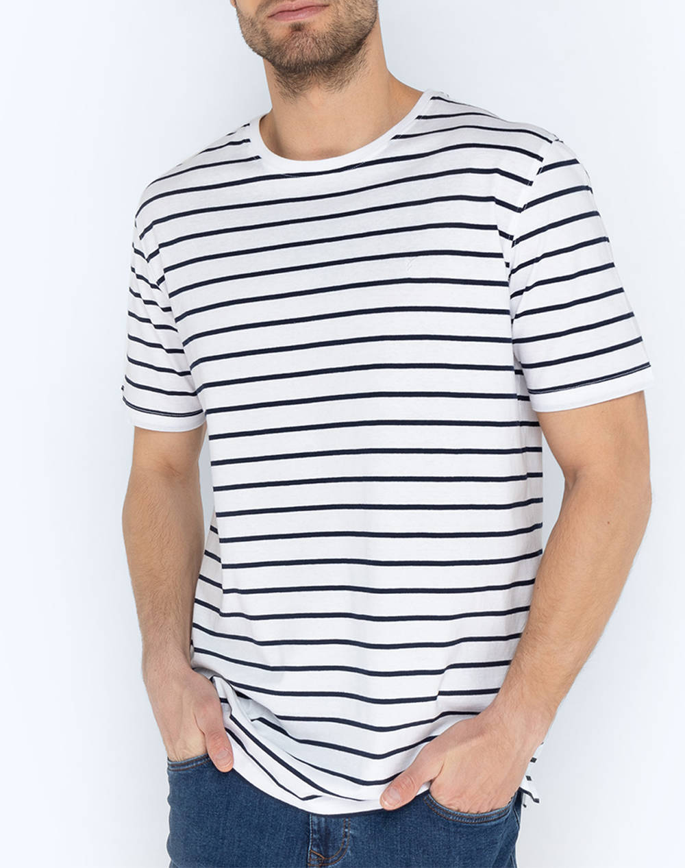 THE BOSTONIANS BLUZA ACORN T-SHIRT STRIPE REGULAR FIT