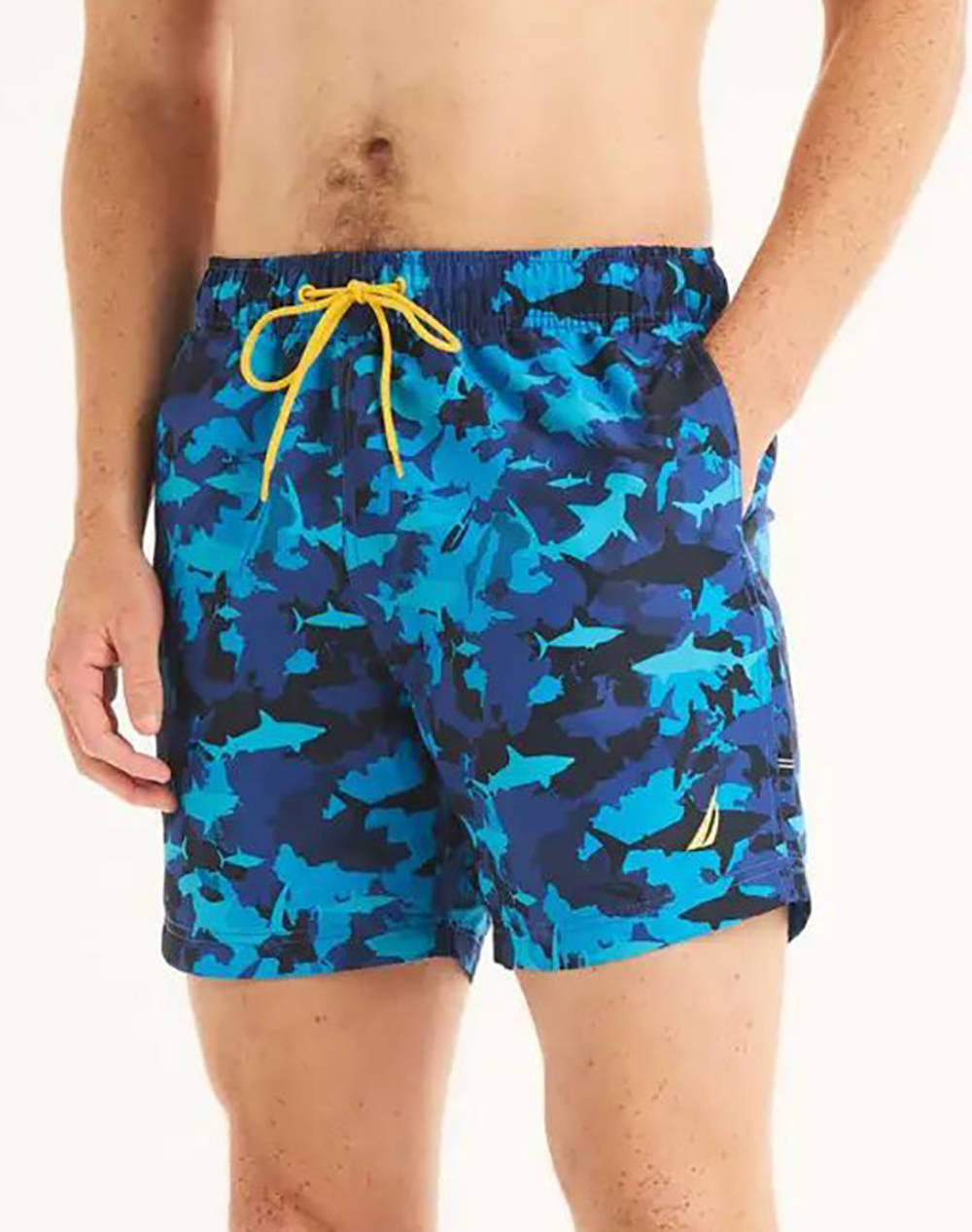 NAUTICA COSTUM DE BAIE 6 FULL ELASTIC SHARK WEEK CAMO PRINT