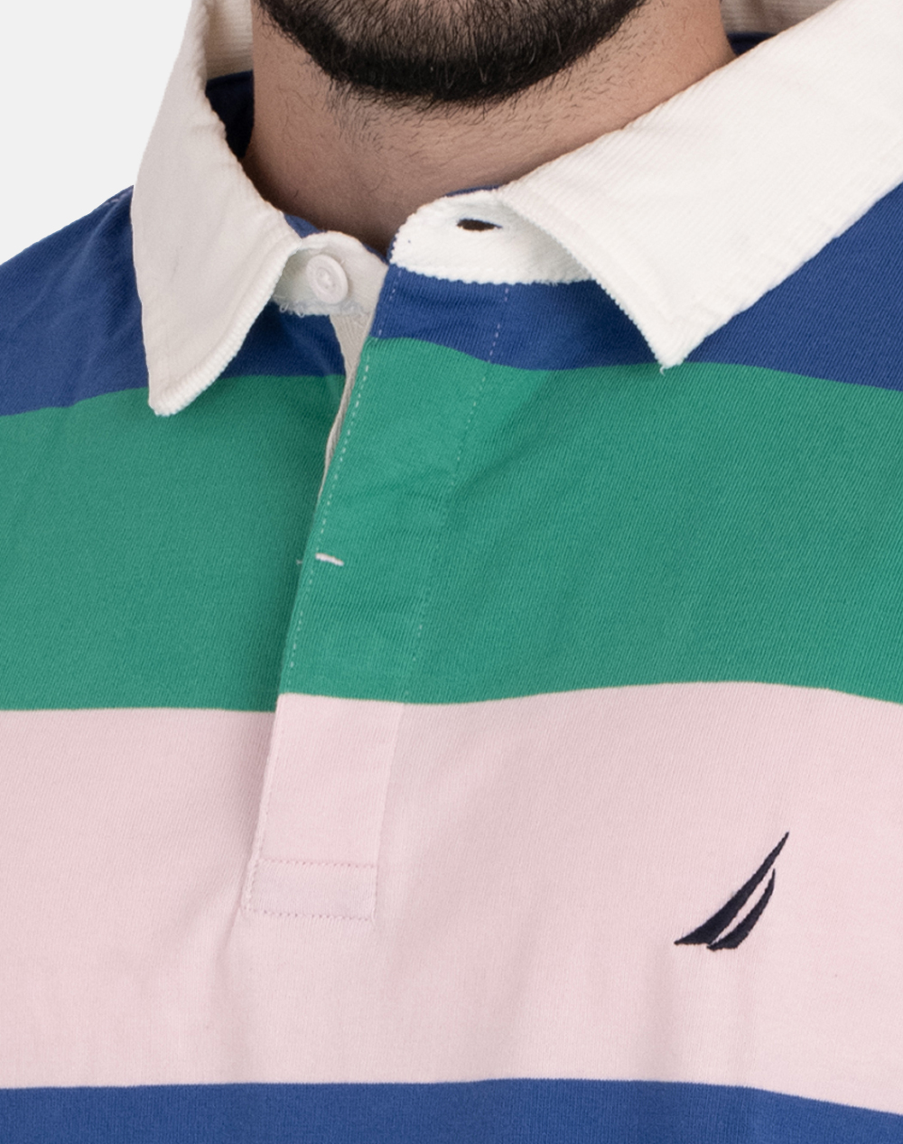 NAUTICA BLUZA POLO KM SS STRIPED RUGBY POLO_SUSTAINABLE SS STRIPED RUGBY POLO_SUSTAINABLE