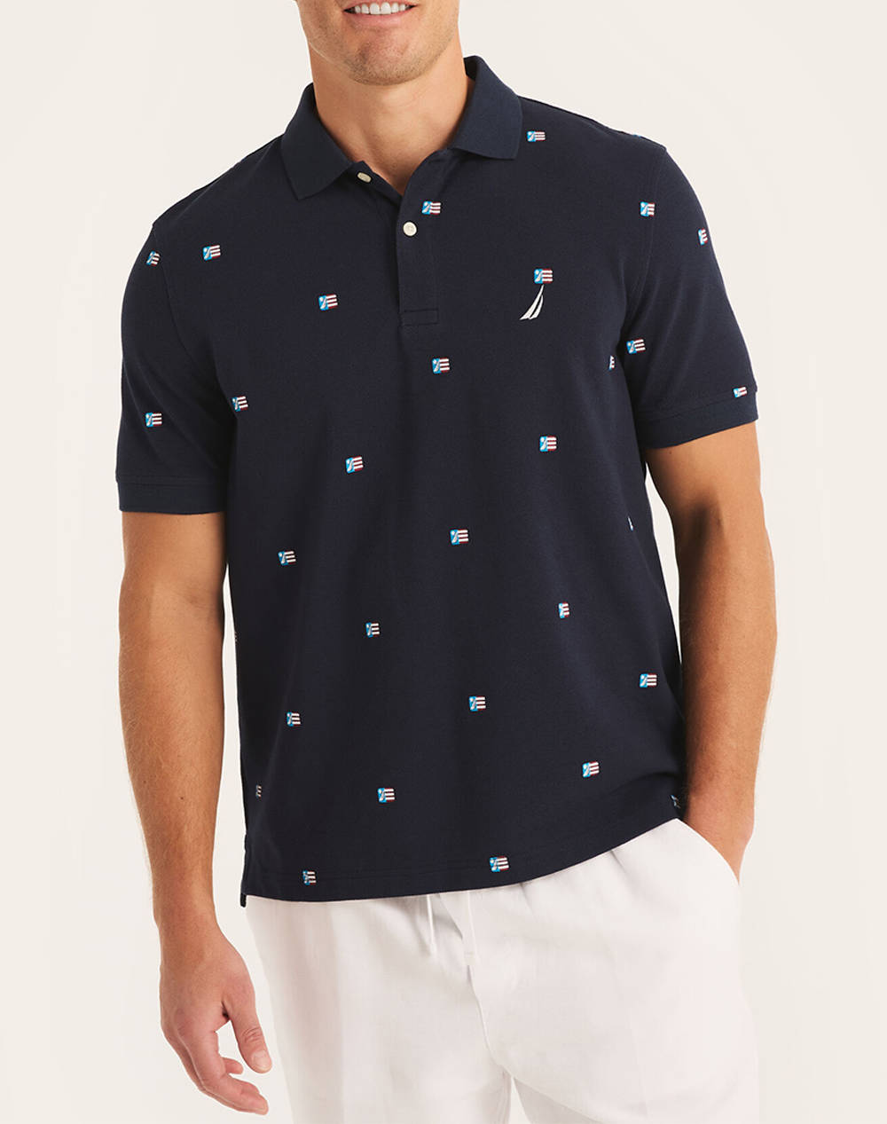 NAUTICA BLUZA POLO SS ICON POLO_SUSTAINABLE