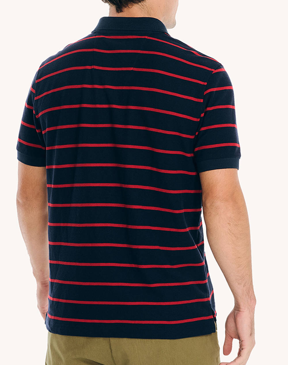 NAUTICA BLUZA POLO SS STRIPE DECK POLO_SUSTAINABLE