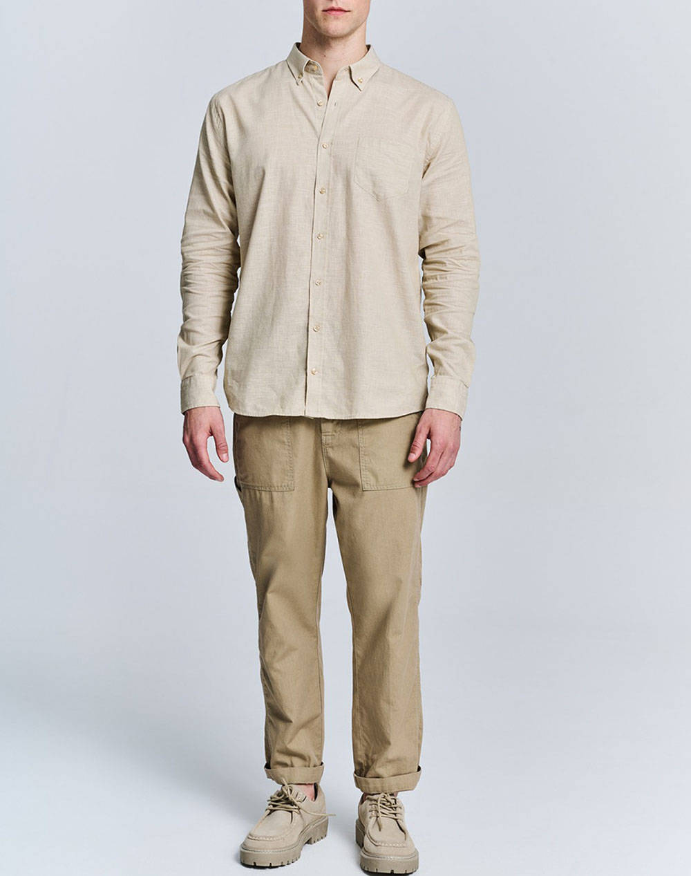 STAFF Hummel Man Longsleeve Shirt 70%Co 30%Lin