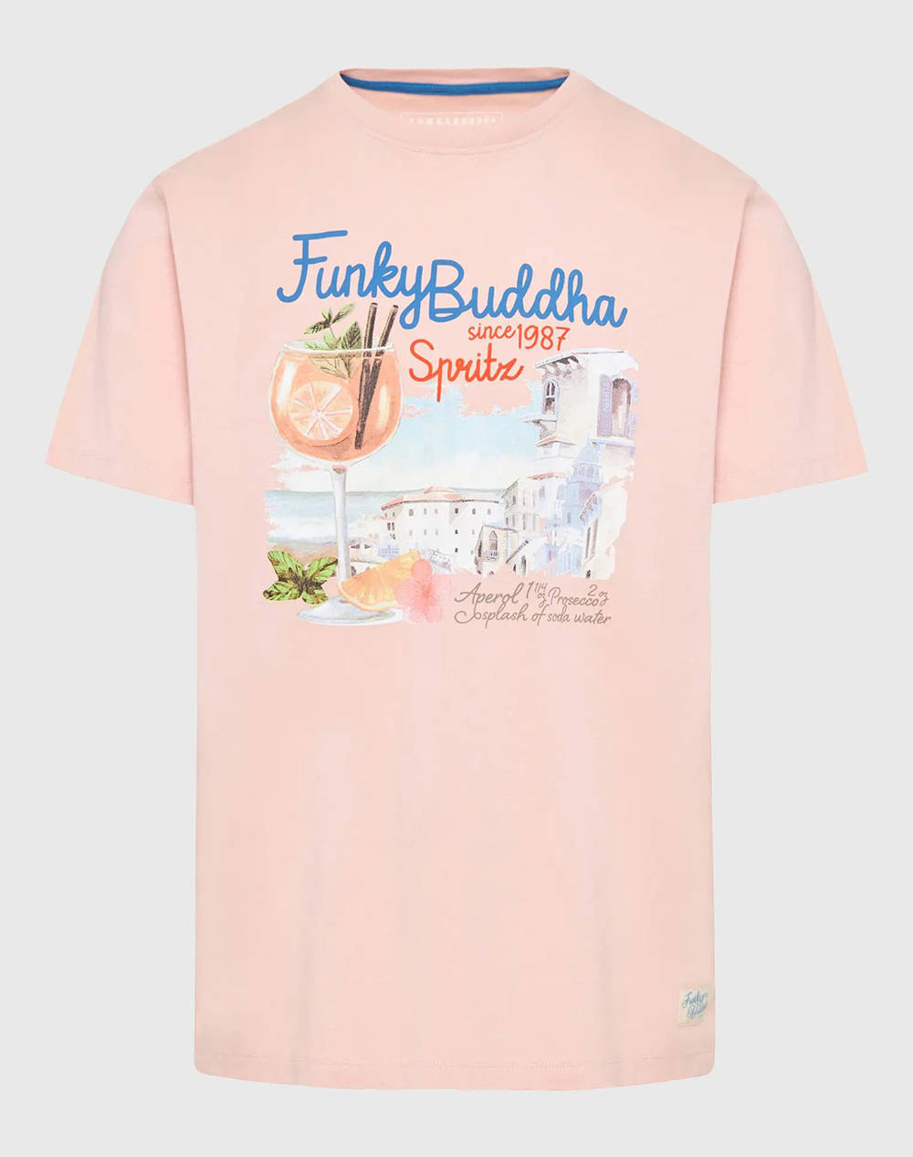 FUNKY BUDDHA T-shirt cu imprimeu vintage coctail