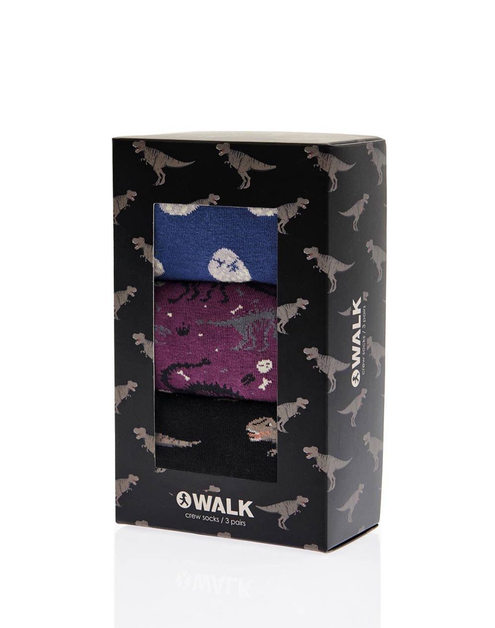 WALK UNISEX DINOS COTTON SOCKS 3-PACK