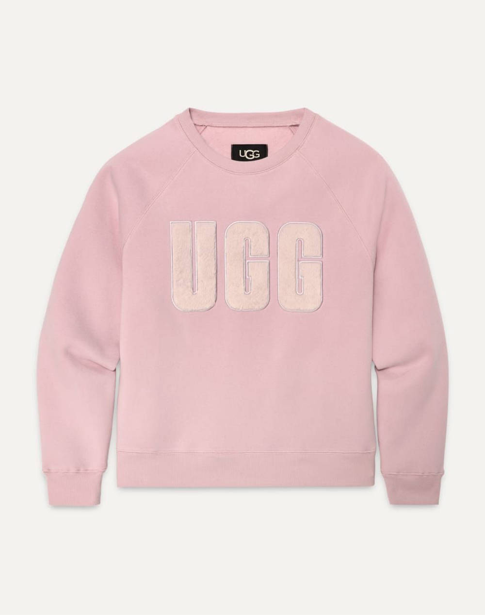 UGG W MADELINE FUZZY LOGO CREWNECK