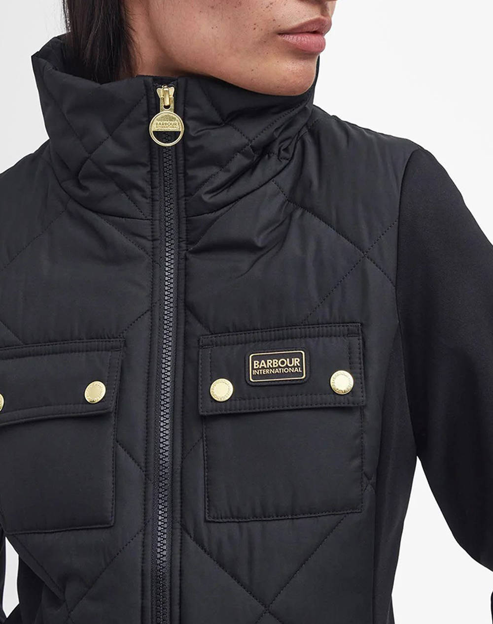 BARBOUR INTERNATIONAL RUBINS QUILTED SWEAT GEACA