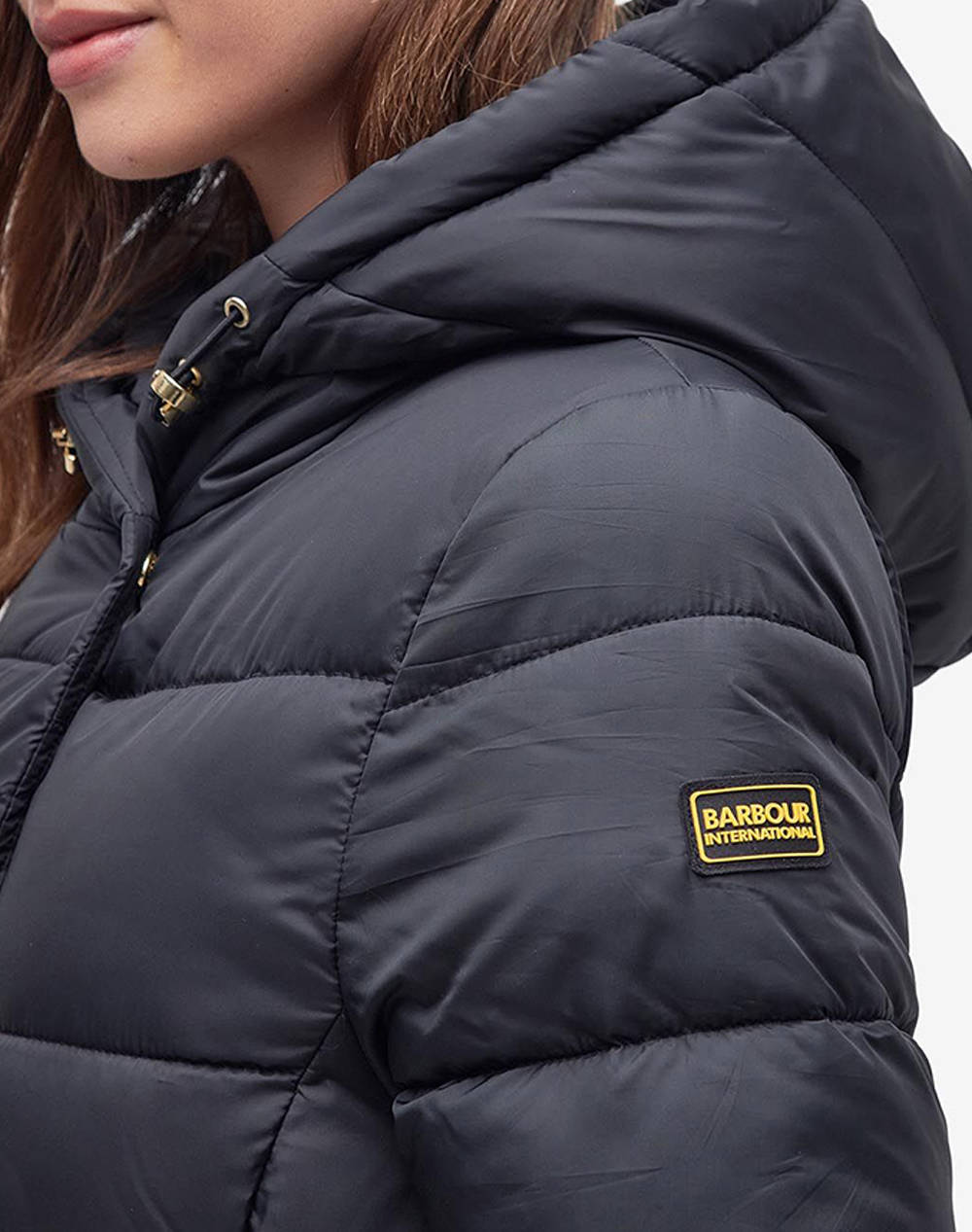 BARBOUR INTERNATIONAL TRACK LINE PUFFER JACKET GEACA