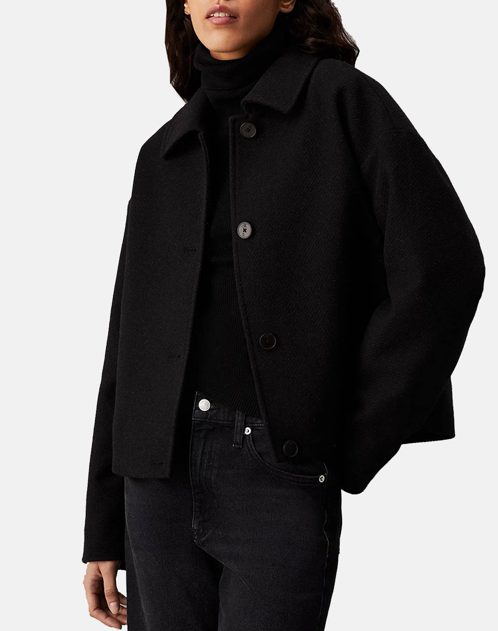 CALVIN KLEIN SHORT WOOL BLEND JACKET