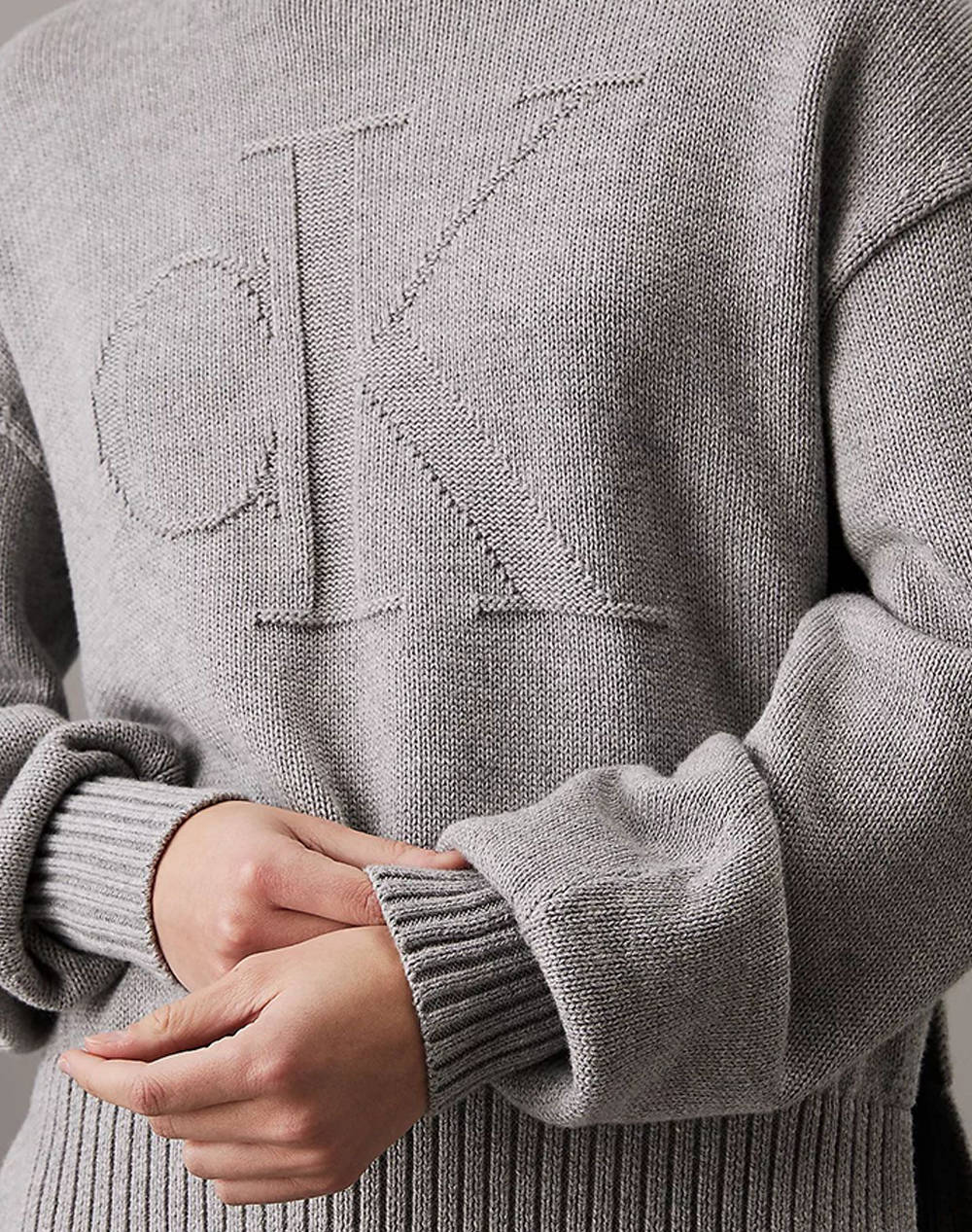 CALVIN KLEIN CK INTARSIA LOOSE SWEATER