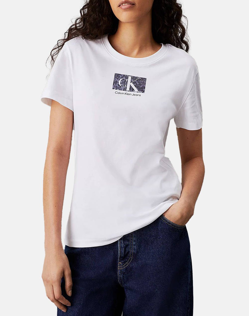 CALVIN KLEIN PRINTED BOX SLIM TEE