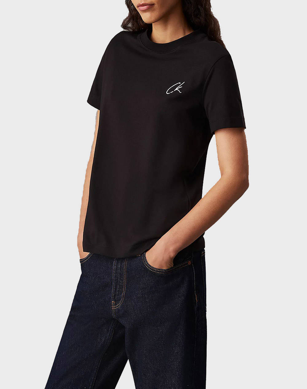 CALVIN KLEIN EMBROIDERED CK REGULAR TEE