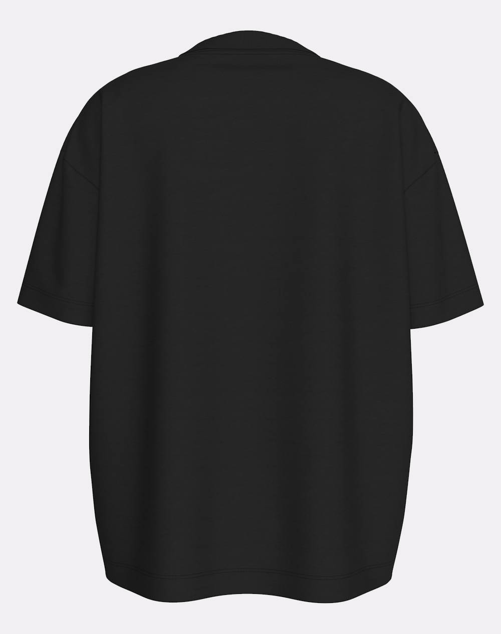 CALVIN KLEIN TEXTURED MONOLOGO BOYFRIEND TEE