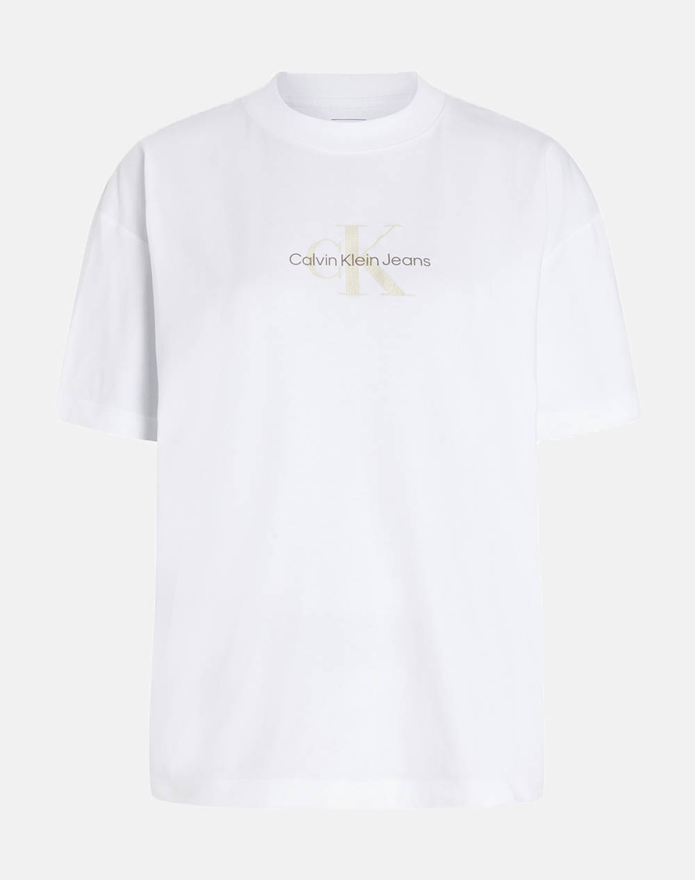 CALVIN KLEIN TEXTURED MONOLOGO BOYFRIEND TEE