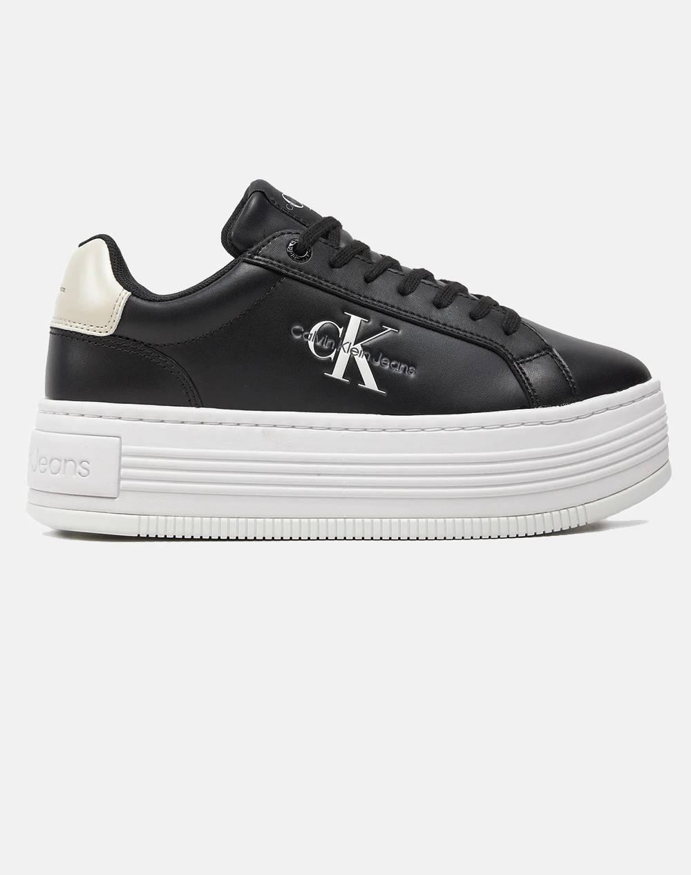 CALVIN KLEIN BOLD PLATF LOW LACE LTH ML MTL