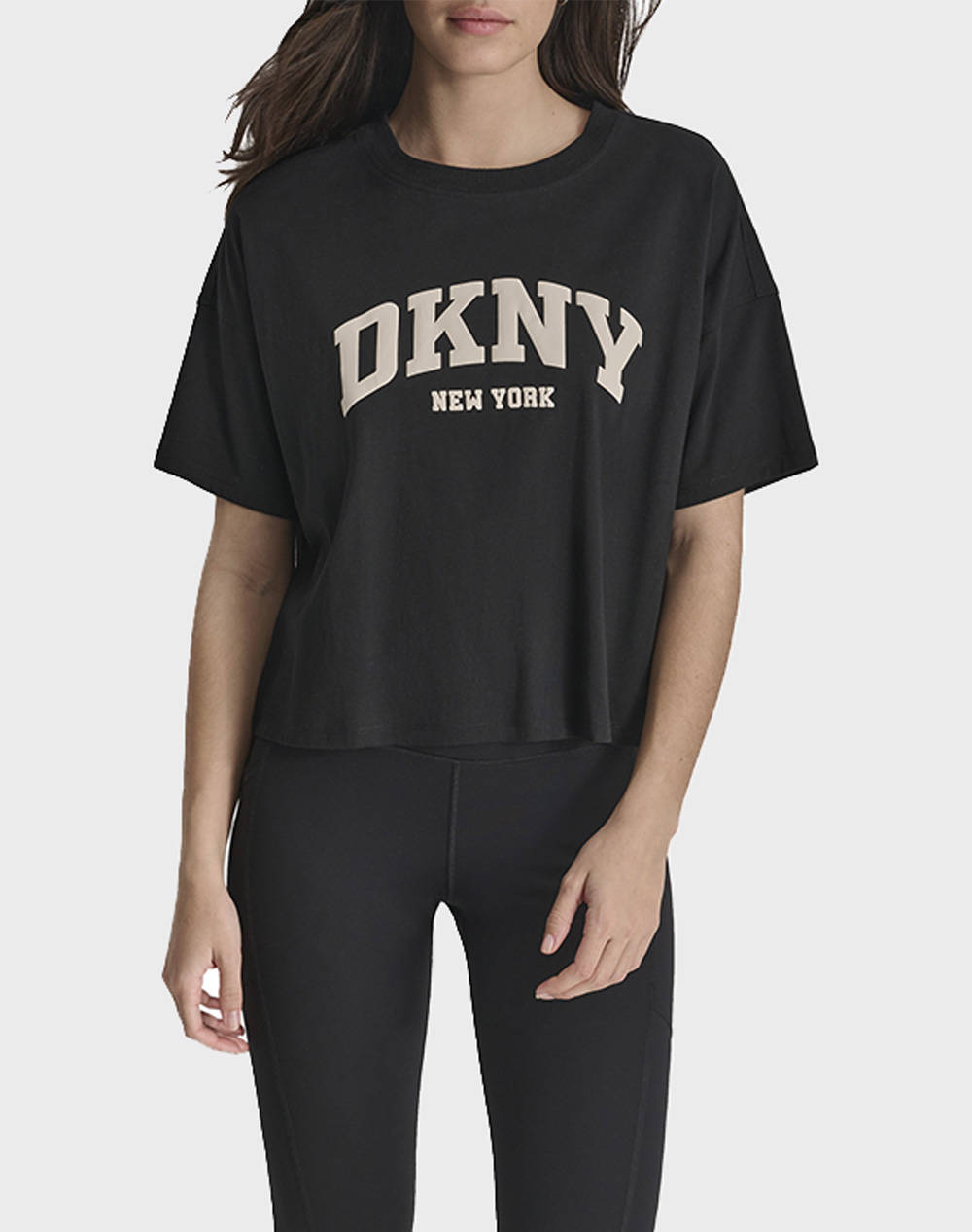 DKNY DP4T9945 LOGO BLUZA CU MANECA SCURTA DKNY