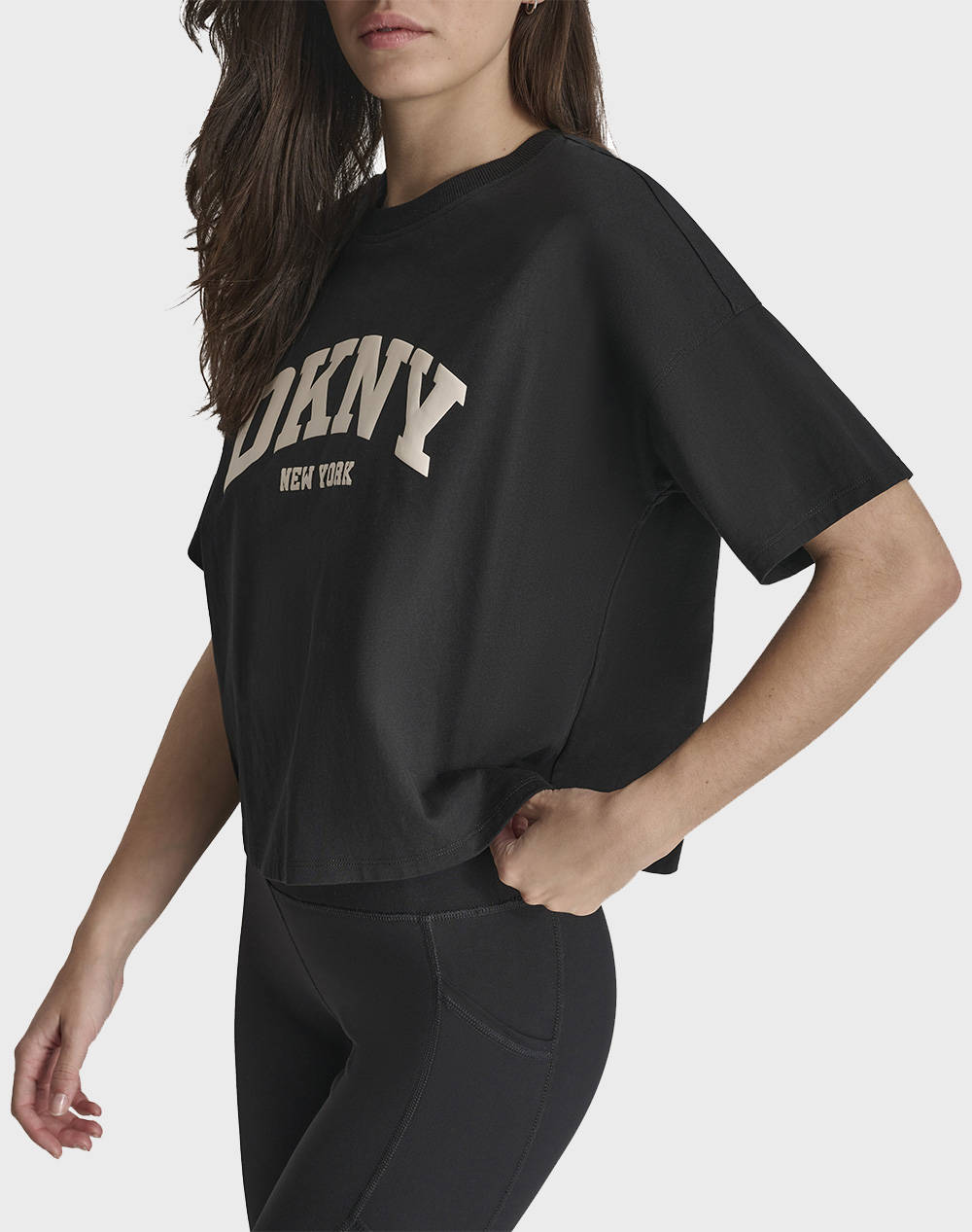 DKNY DP4T9945 LOGO BLUZA CU MANECA SCURTA DKNY