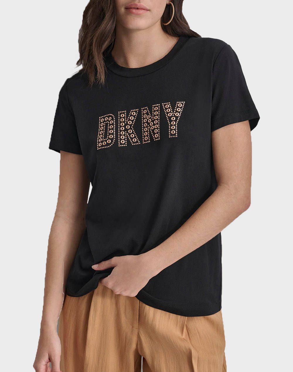 DKNY P4EHFWNA LOGO Bluza cu maneca scurta DKNY