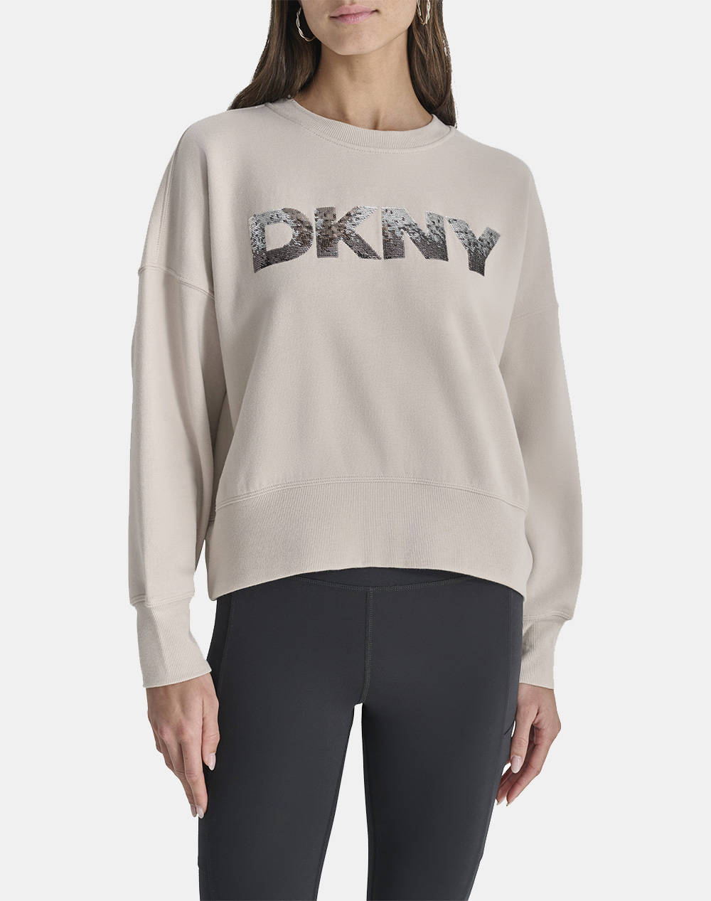 DKNY DP4T1071 LOGO PULOVER CU MANECA LUNGA DKNY