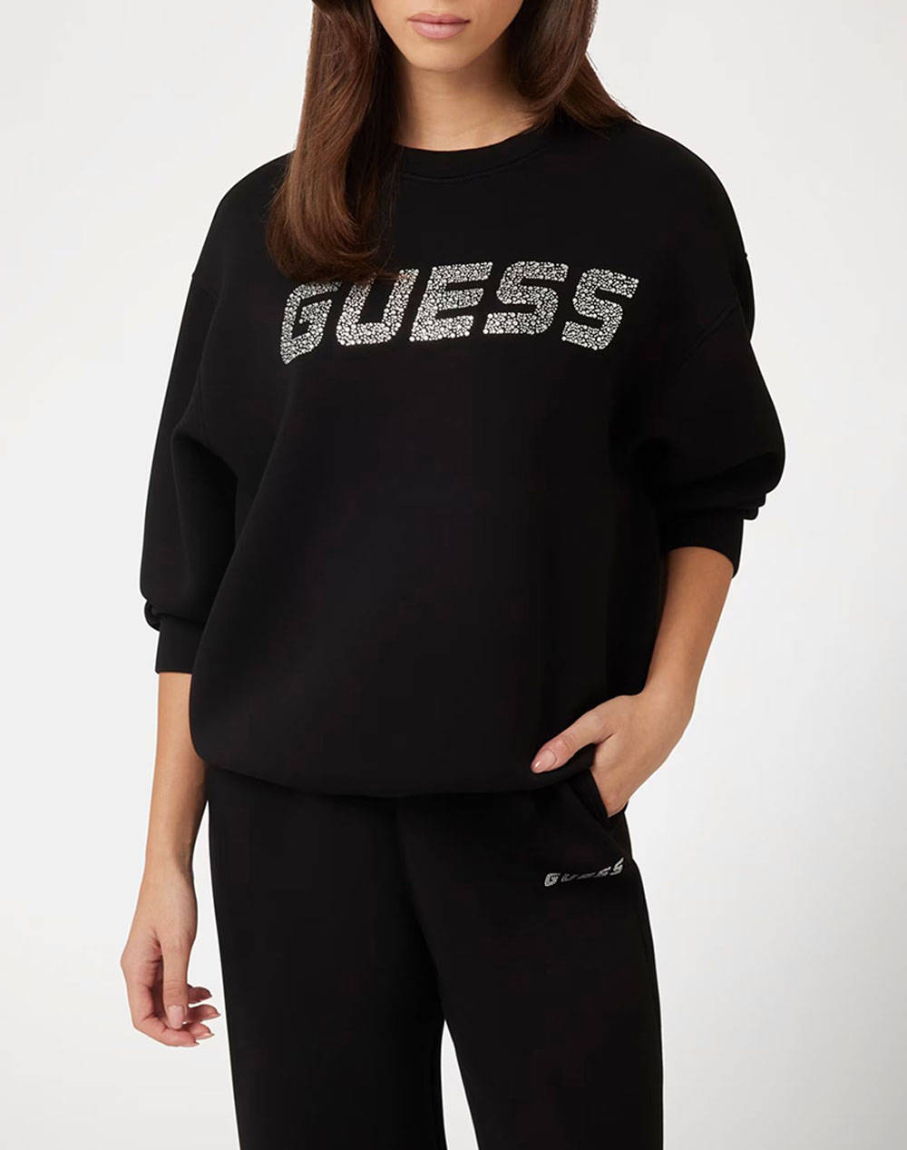 GUESS CECILIA CN SWEATSHIR - ECO SOFT TECH SCUBA 340 HANORAC W