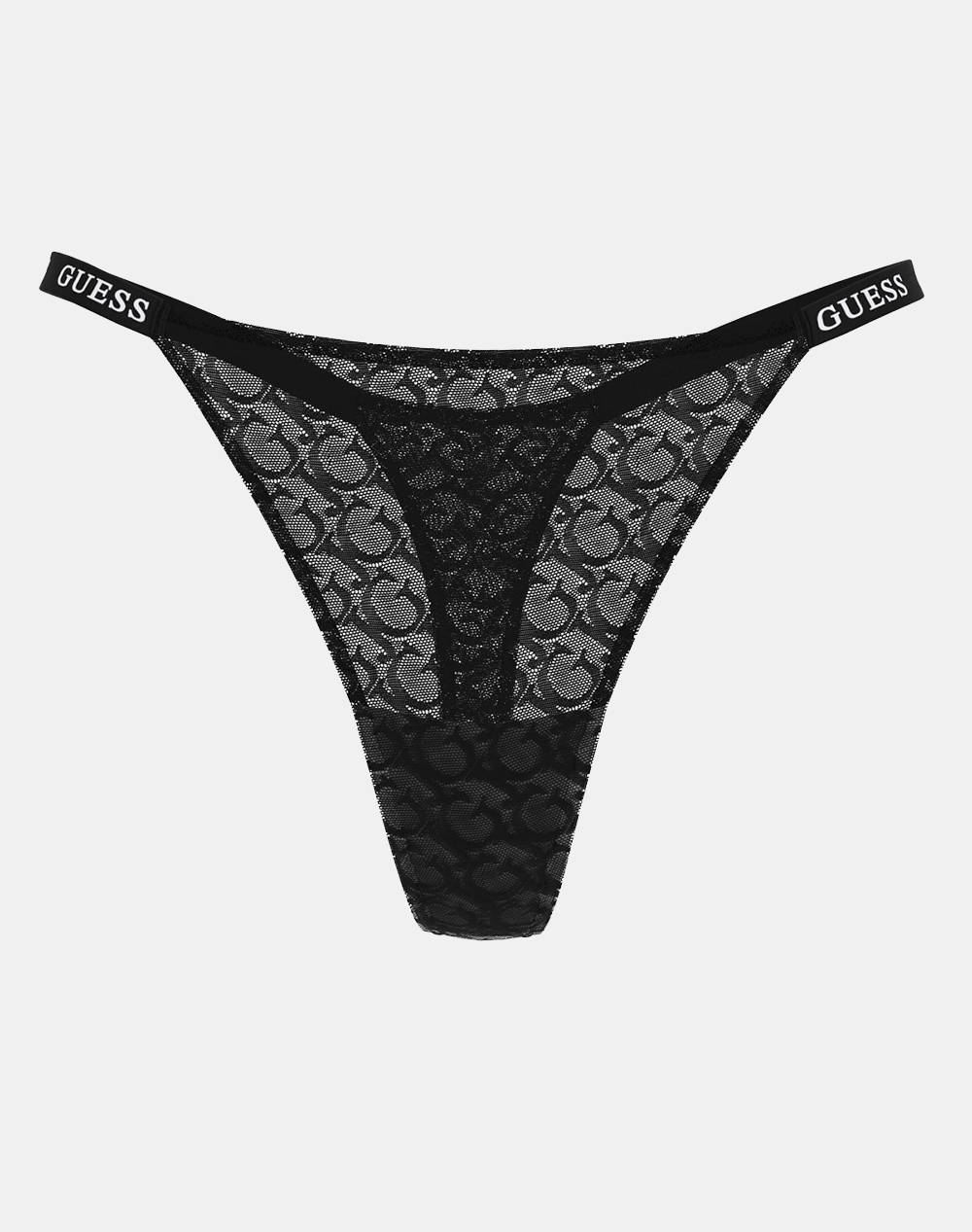 GUESS EDYTHA THONG - GJ JACQUARD MESH LENJERIE INTIMA W