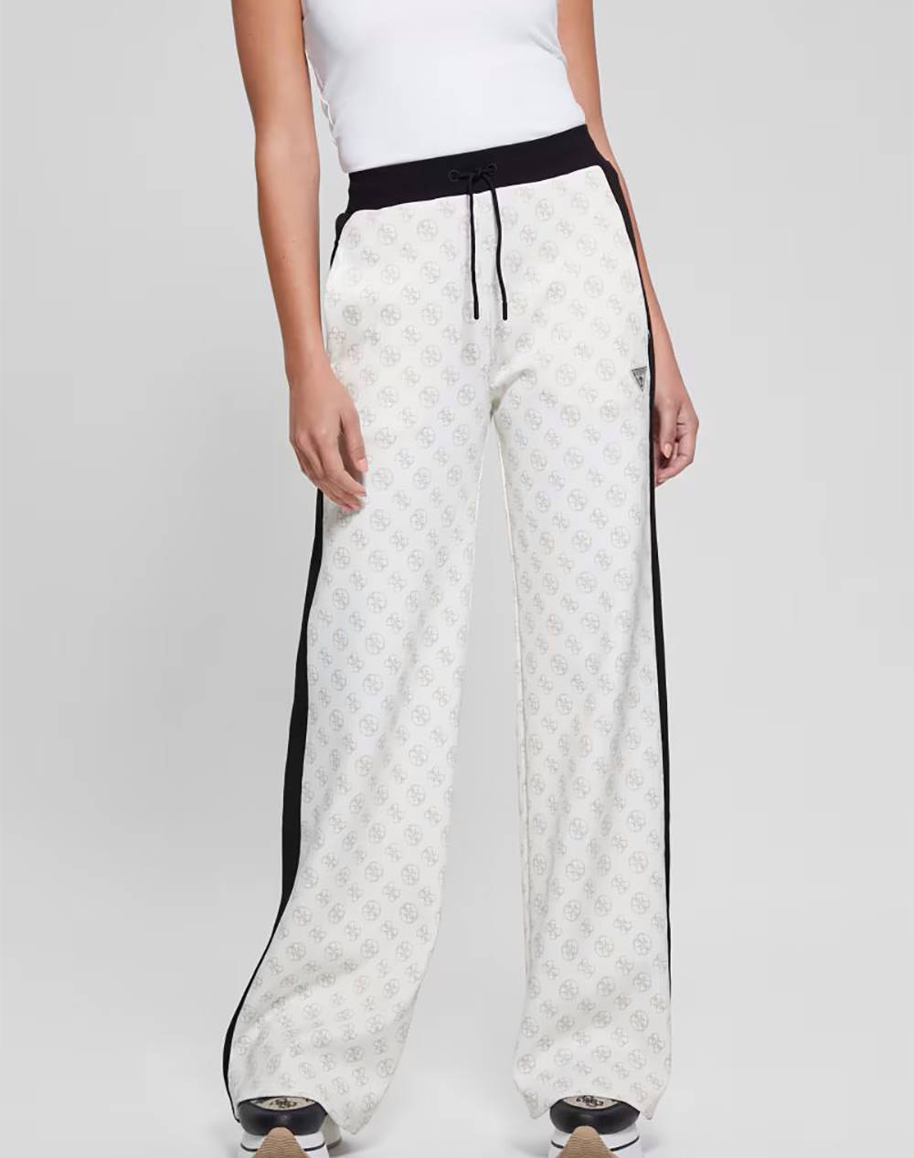 GUESS ELÉA 4G STRAIGHT LONG PANTS PANTALONI DE DAMA