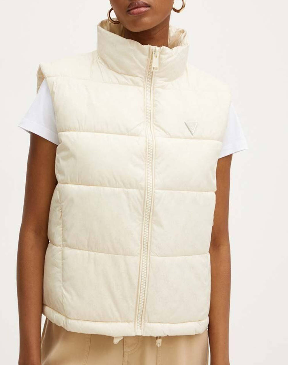 GUESS NEW 4G LOGO PADDED VEST VESTA DE DAMA