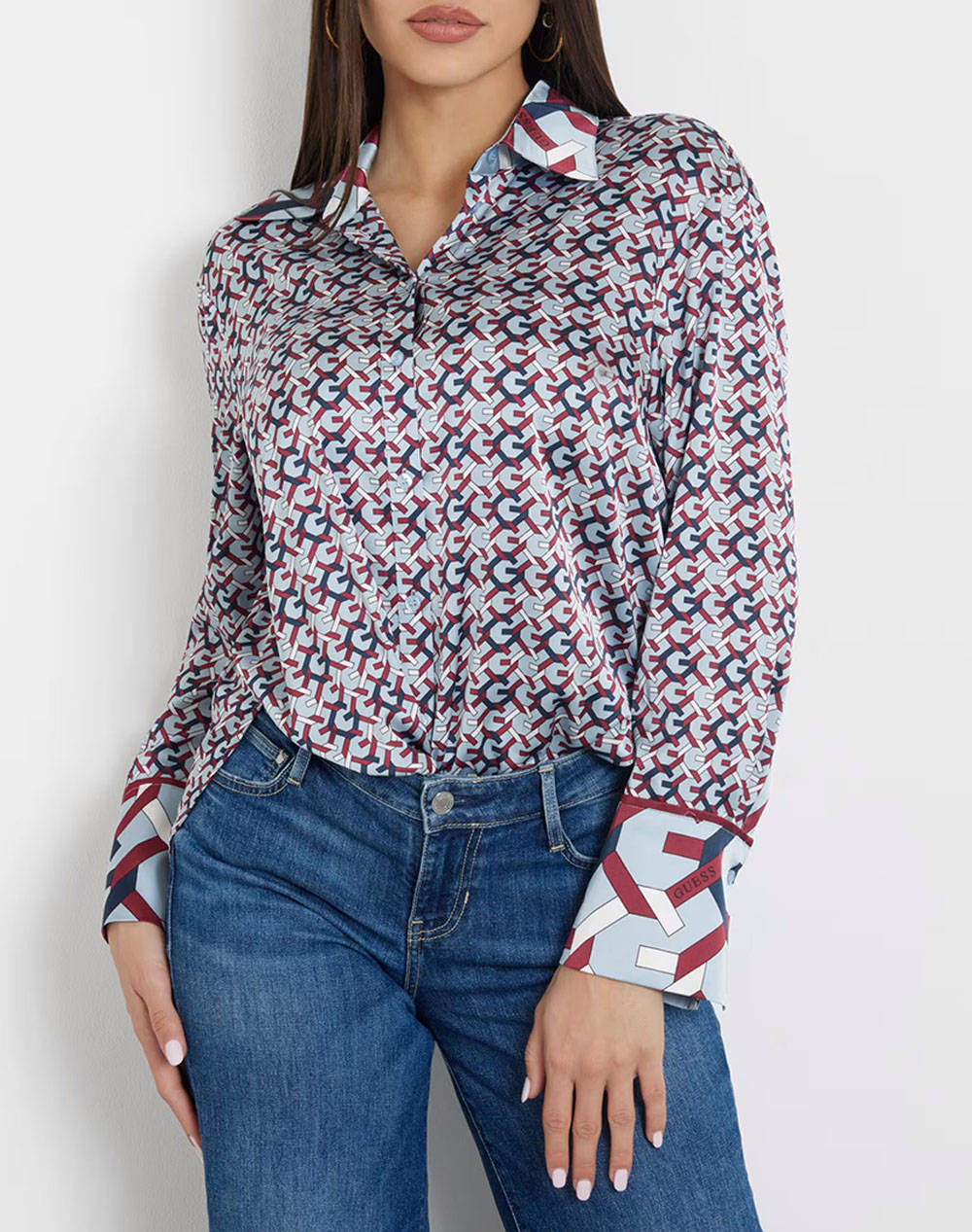 GUESS LS ALEXANDRA SHIRT CAMASA DE DAMA