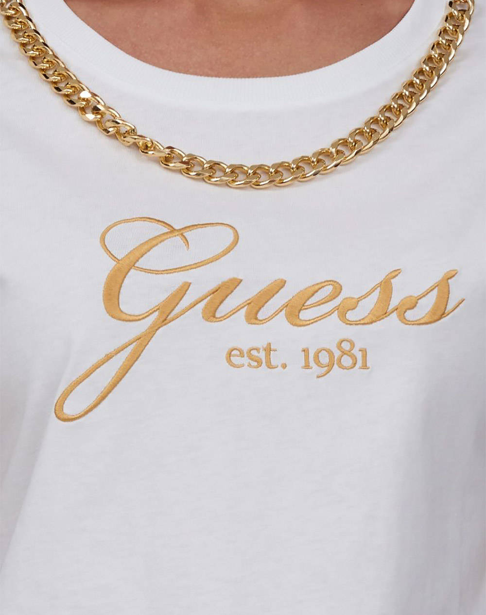 GUESS SS CN CRYSTAL LOGO TEE BLUZA DE DAMA