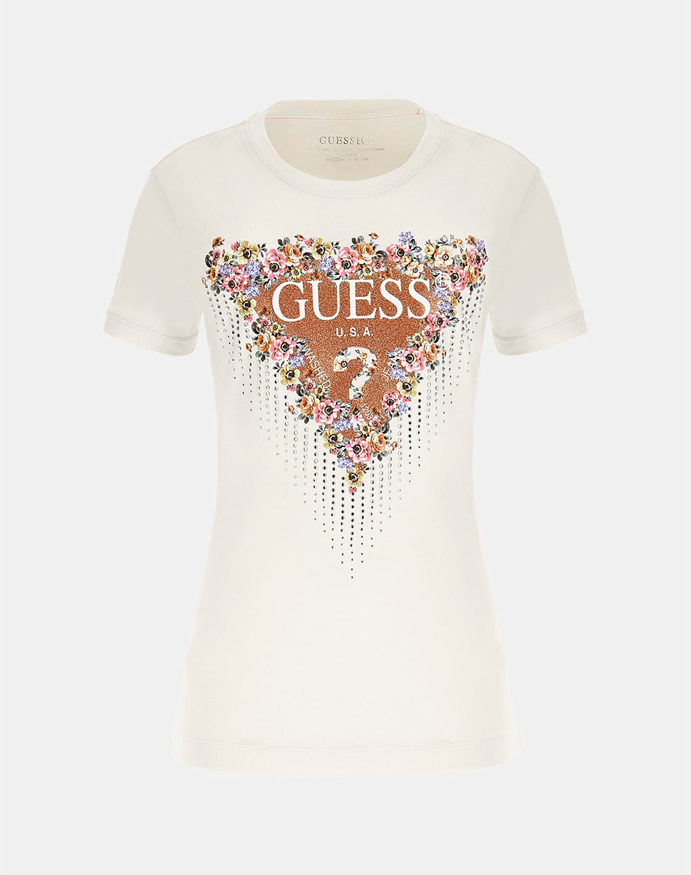 GUESS SS CN BOUQUET TRIANGLE TEE BLUZA DE DAMA