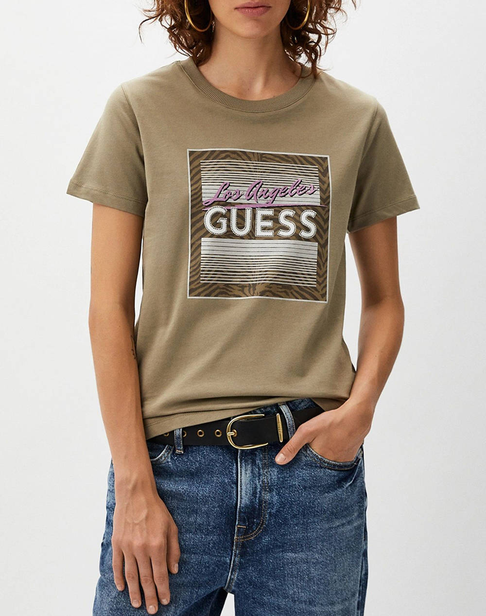 GUESS SS CN BOXY LOGO TEE BLUZA DE DAMA