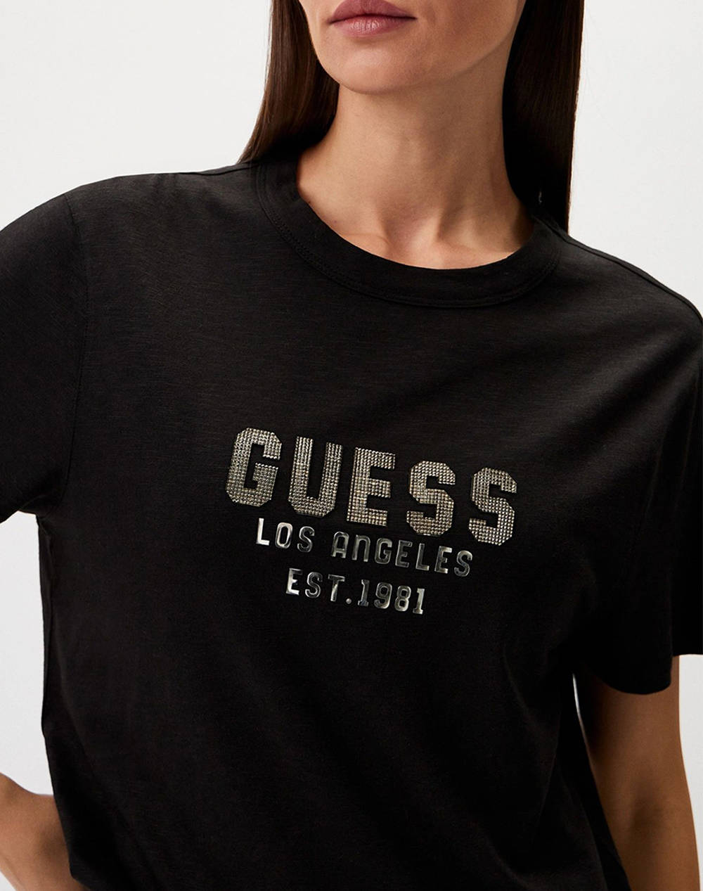 GUESS SS CN PYRAMIDE STUDS TEE BLUZA DE DAMA