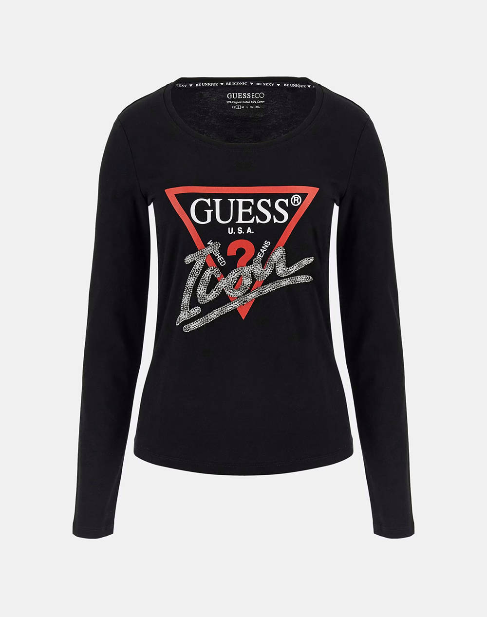 GUESS LS RN ICON TEE BLUZA DE DAMA