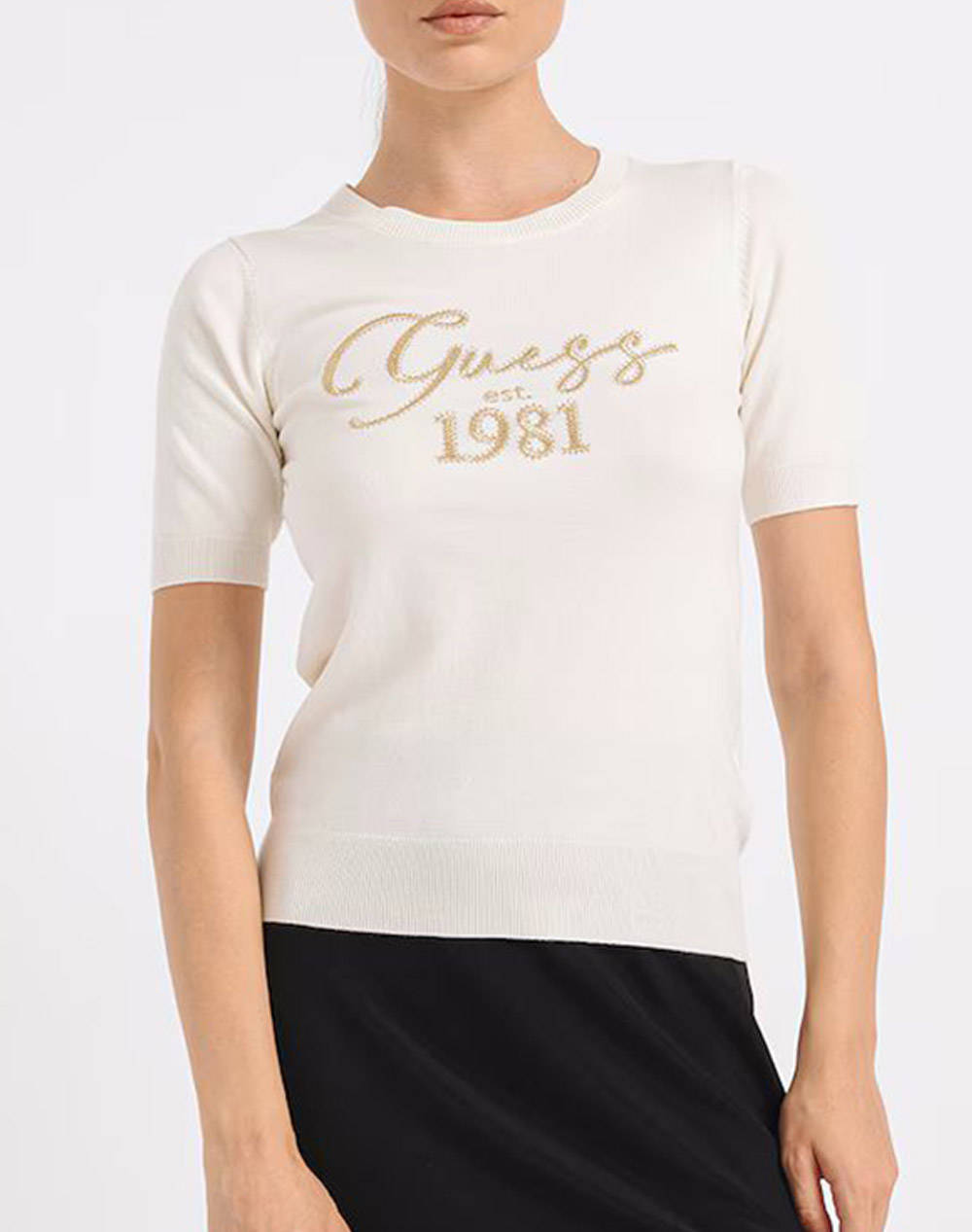 GUESS PALOMA LOGO RN SS SWTR HANORAC DE DAMA