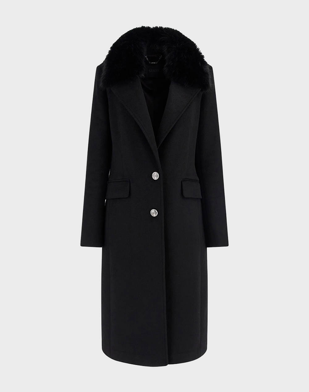 GUESS NANCY FIT COAT FAUX PALTON DE DAMA