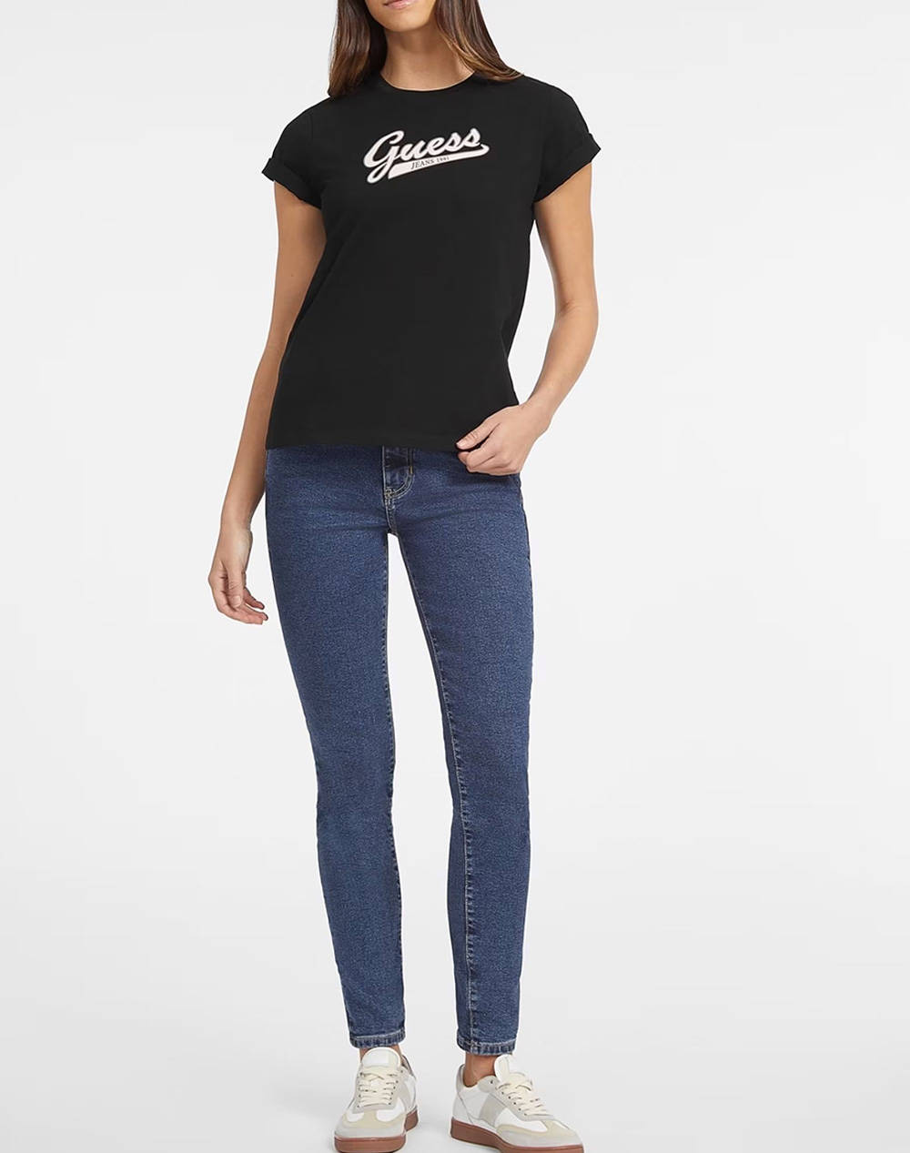 GUESS JEANS GJ SS CN REG SCRIPT TEE BLUZA DE DAMA