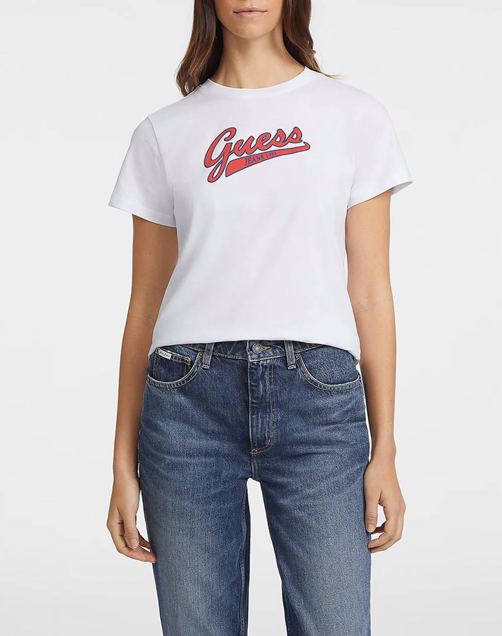 GUESS JEANS GJ SS CN REG SCRIPT TEE BLUZA DE DAMA