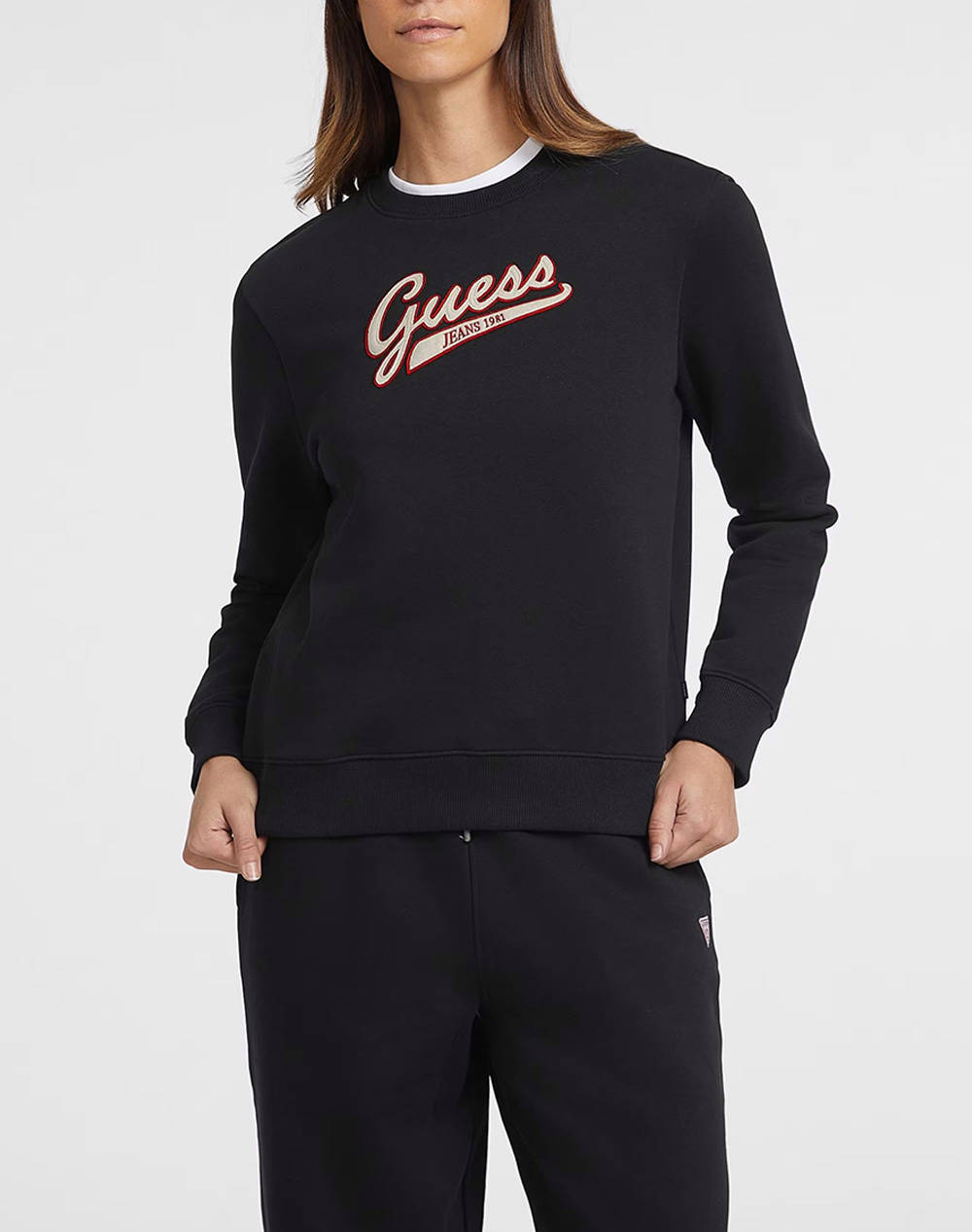 GUESS JEANS GJ CN REG GUESS J SCRIPT SWEAT HANORAC DE DAMA