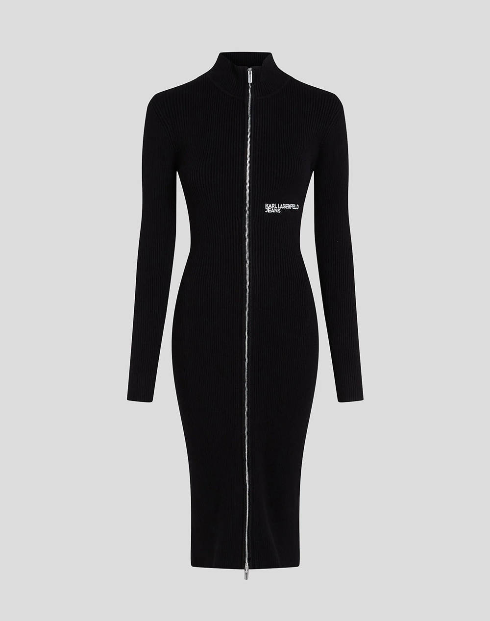 KARL LAGERFELD JEANS KLJ LSLV KNITTED ZIP DRESS