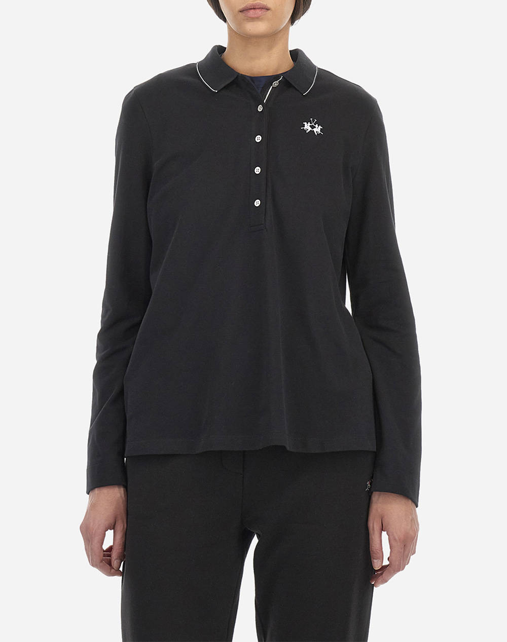 LA MARTINA BLUZA POLO MM WOMAN L/S POLO PIQUET STRETCH