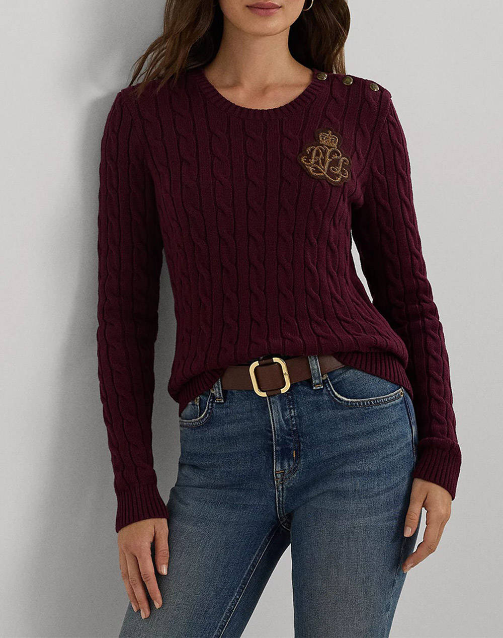 LAUREN RALPH LAUREN MONTIVA-LONG SLEEVE-PULLOVER