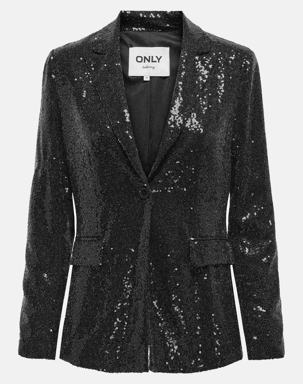 ONLY ONLPINKO-STEO LIFE L/S SEQUIN BLAZER TLR