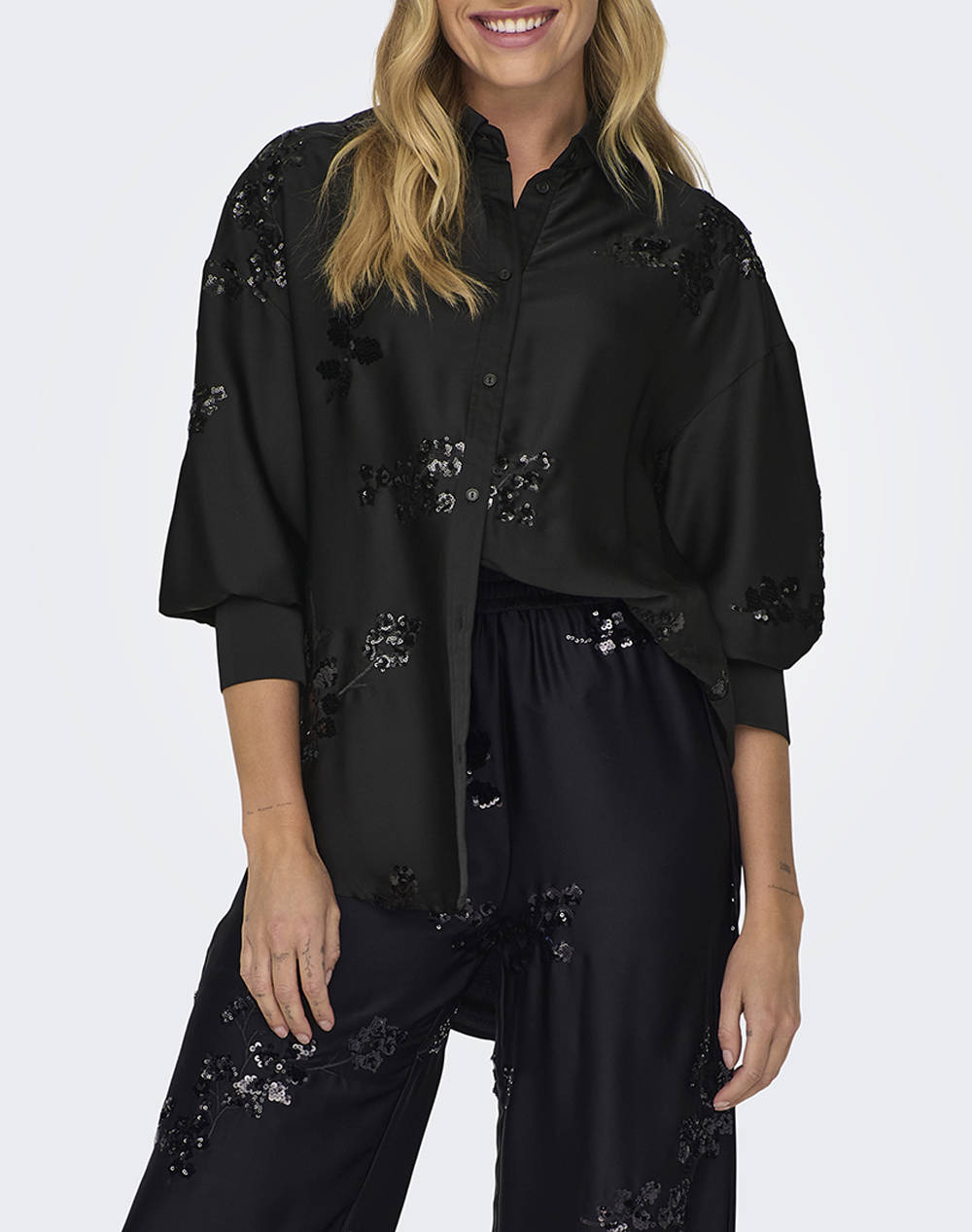 ONLY ONLLEA SEQUINS SHIRT WVN